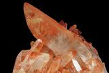 Natural, Red Quartz Crystal Cluster - Morocco #84369-1